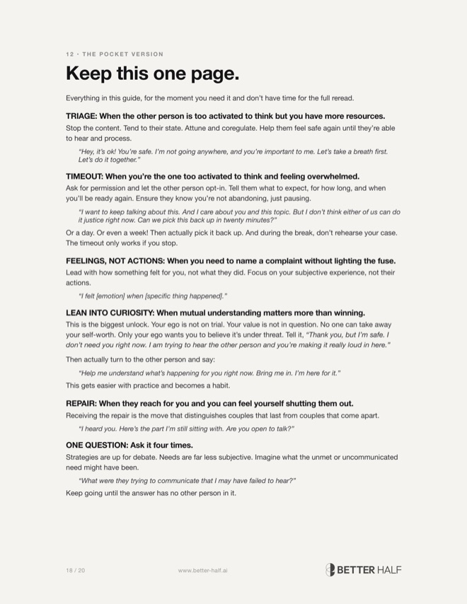 The pocket page: six scripts to use mid-conversation